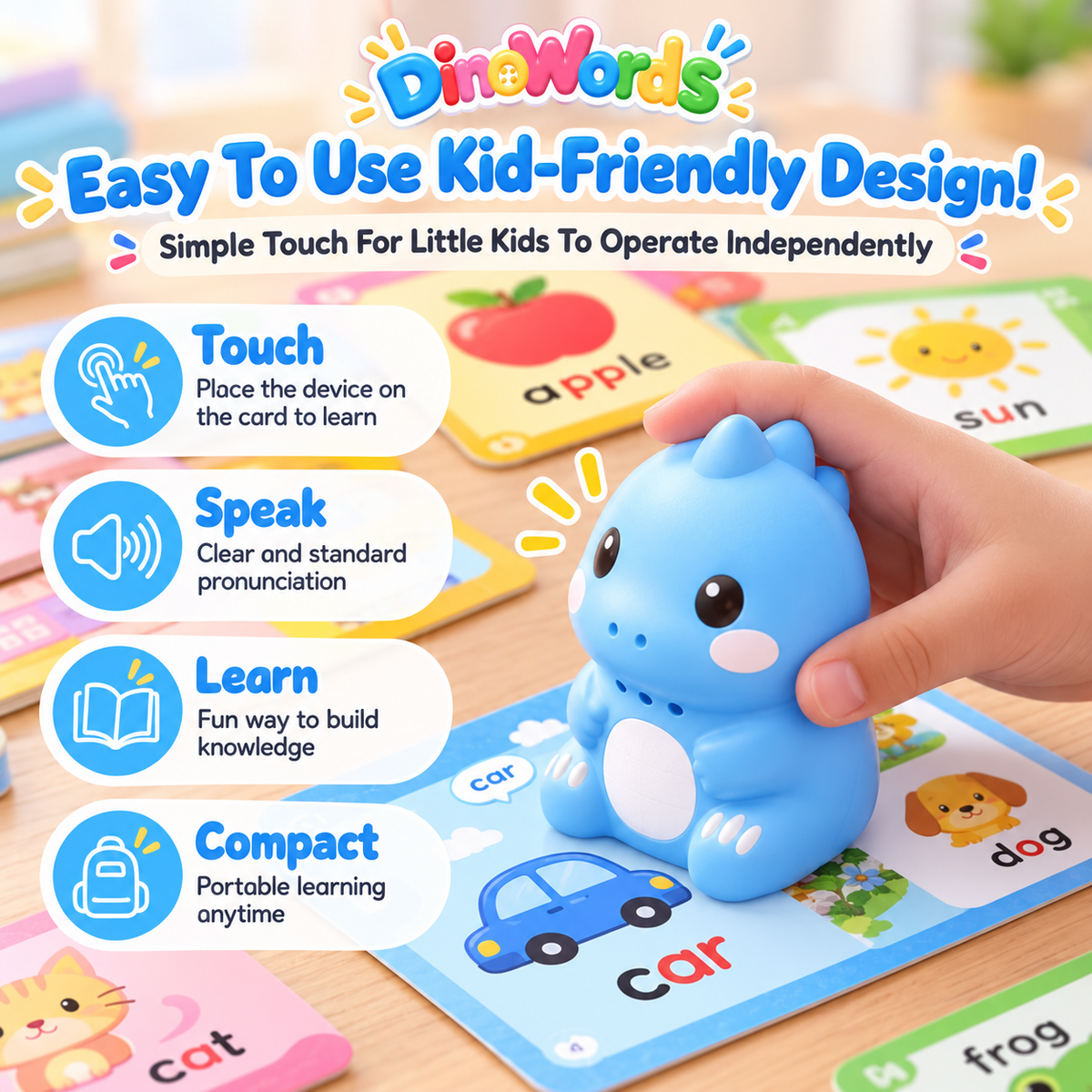 Interactive Talking Dino: 600 Words